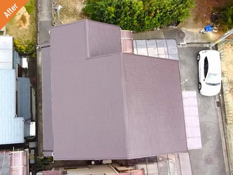 羽曳野市の屋根塗装後のカラーベスト