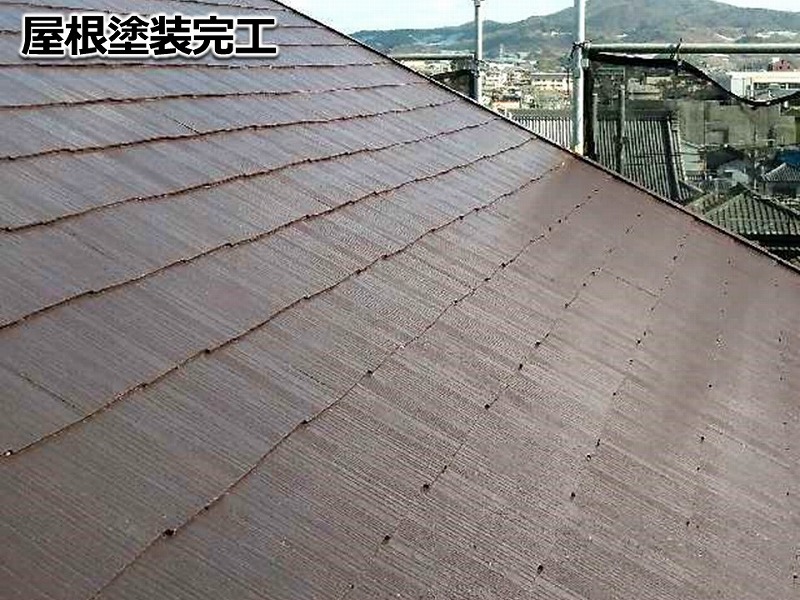 屋根塗装完工