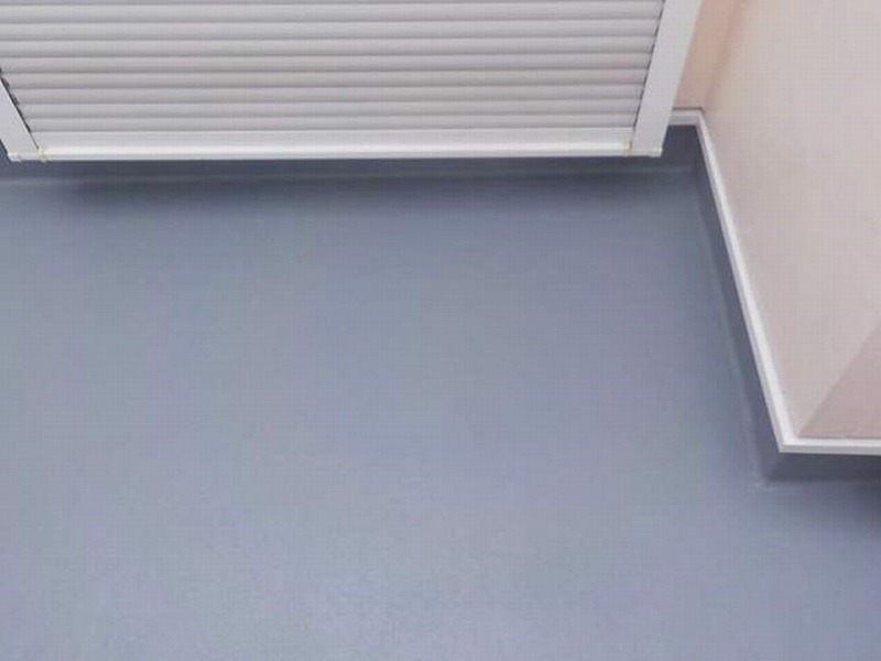 ベランダ床の塗装完了