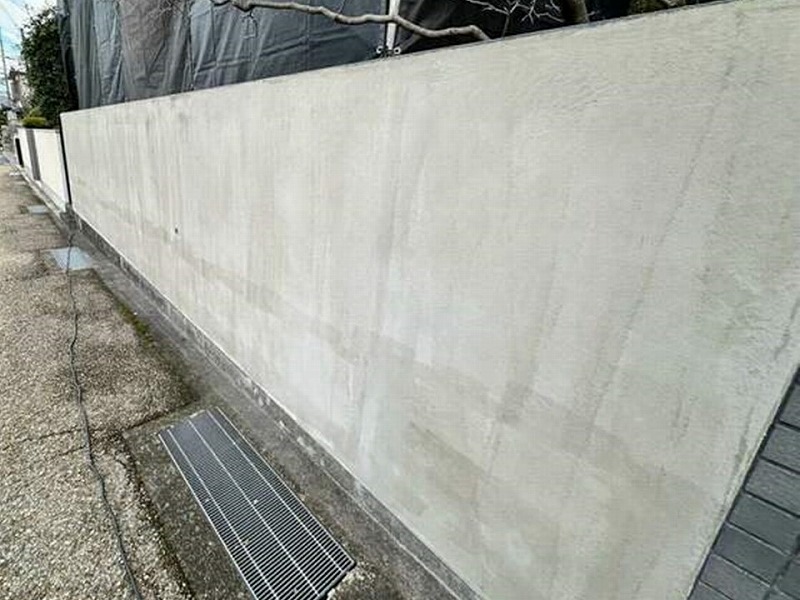 乾燥した外塀