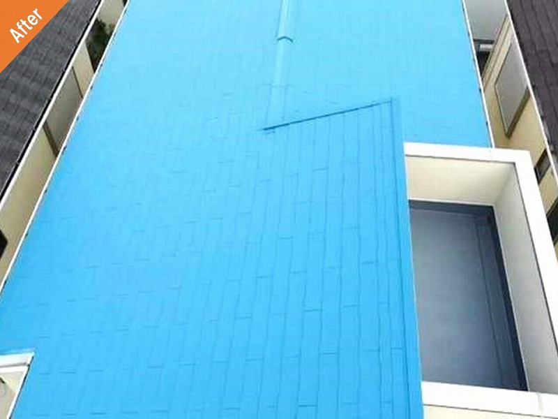 屋根塗装後のカラーベスト