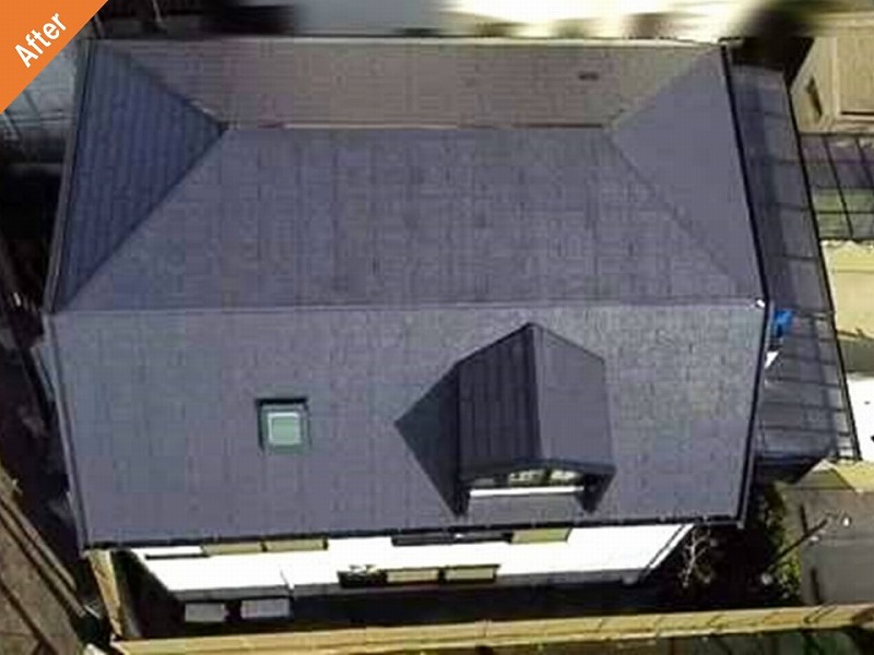 屋根塗装後のカラーベスト