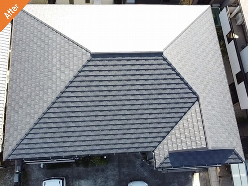 ルーガへ屋根葺き替え工事後の屋根