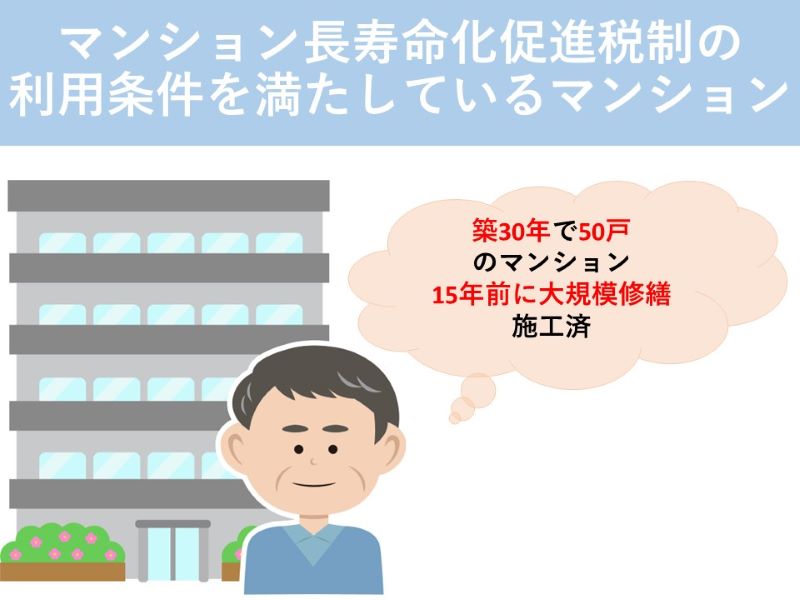 マンション長寿命化促進税制の利用条件を満たしているマンション