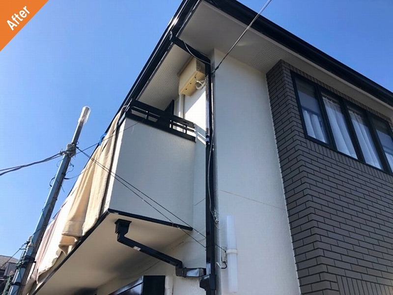 外壁塗装後の雨樋