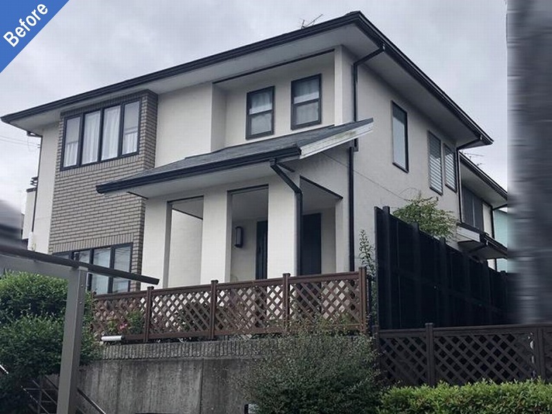 外壁塗装前の戸建て住宅