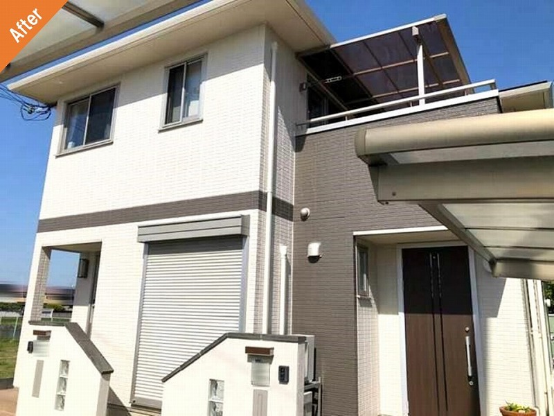 外壁塗装後の大和ハウスの戸建て住宅