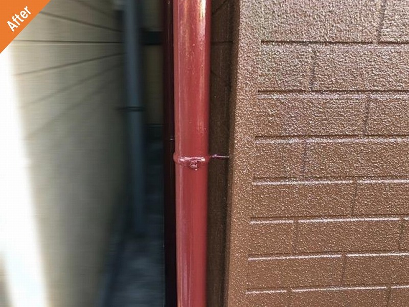 外壁塗装後の雨樋