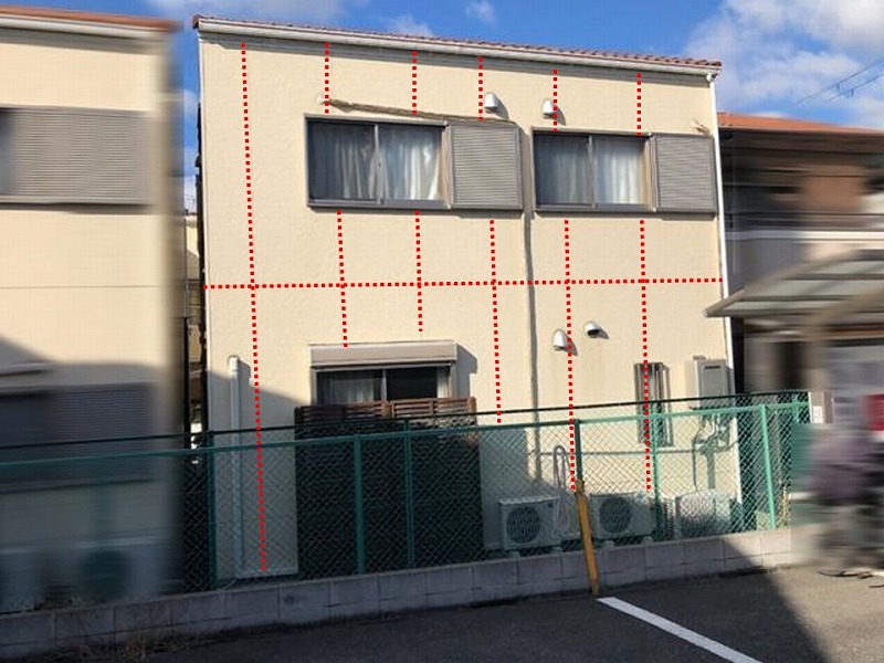 サイディングボードの目地