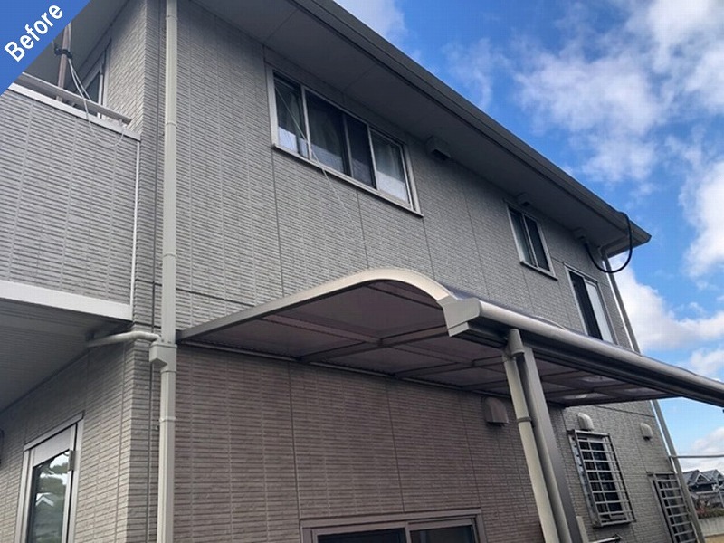 外壁塗装前のDCウォールの戸建て