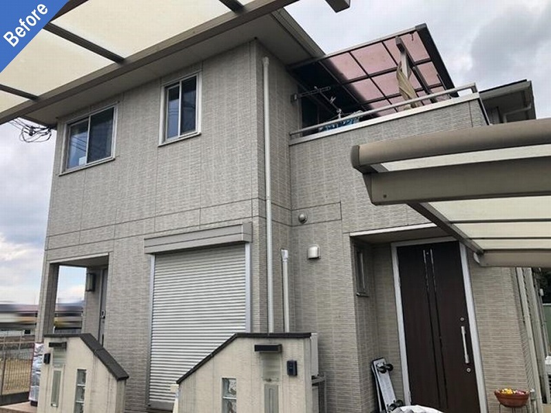 外壁塗装前の大和ハウスの戸建て住宅