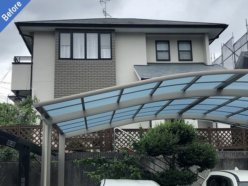 南河内郡太子町の外壁塗装前の戸建て住宅