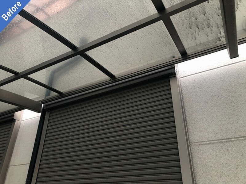 塗装工事前の雨戸