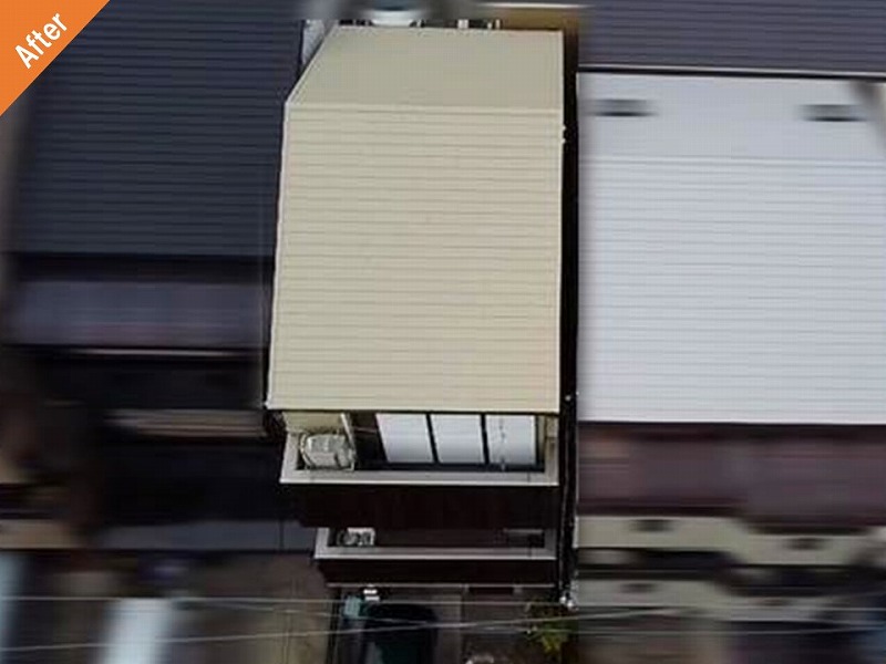 屋根塗装後のスレート瓦