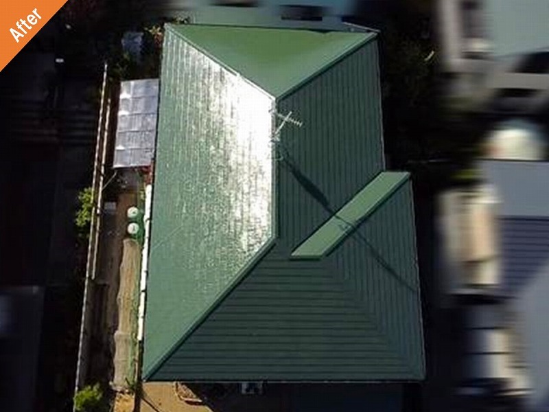 屋根塗装後の屋根