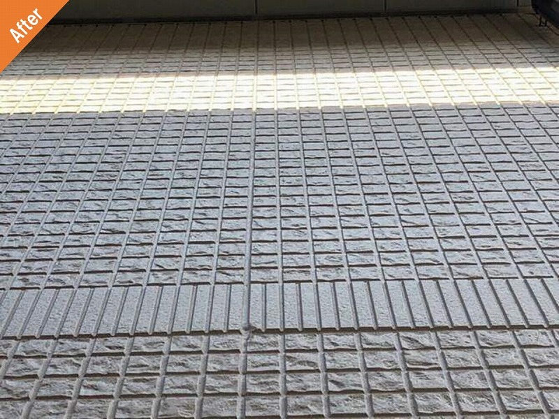 外壁塗装後のサイディングボードと目地