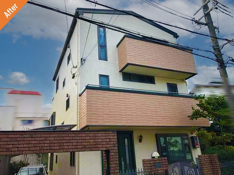 外壁塗装後の積水ハウス