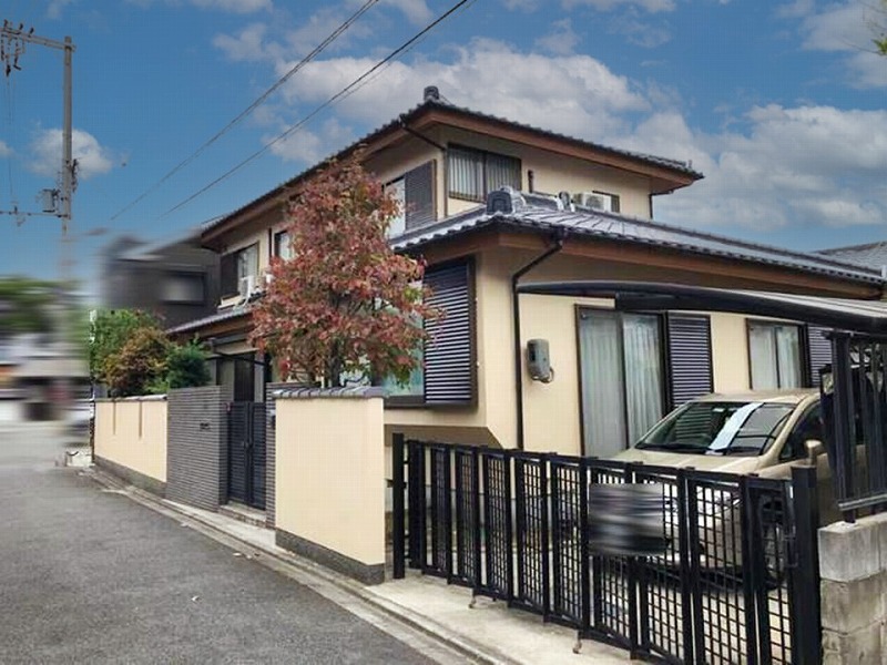 人気ベージュ色KP-337で外壁塗装をした事例3