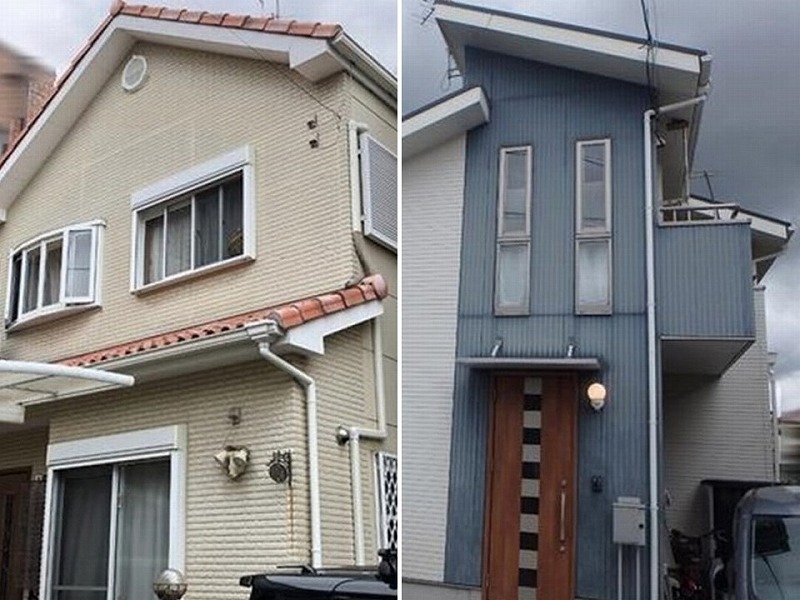 築15年の色による色褪せの違い