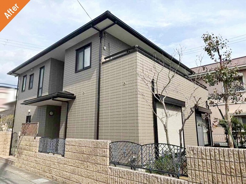 兵庫県姫路市の外壁塗装後のヘーベルハウス