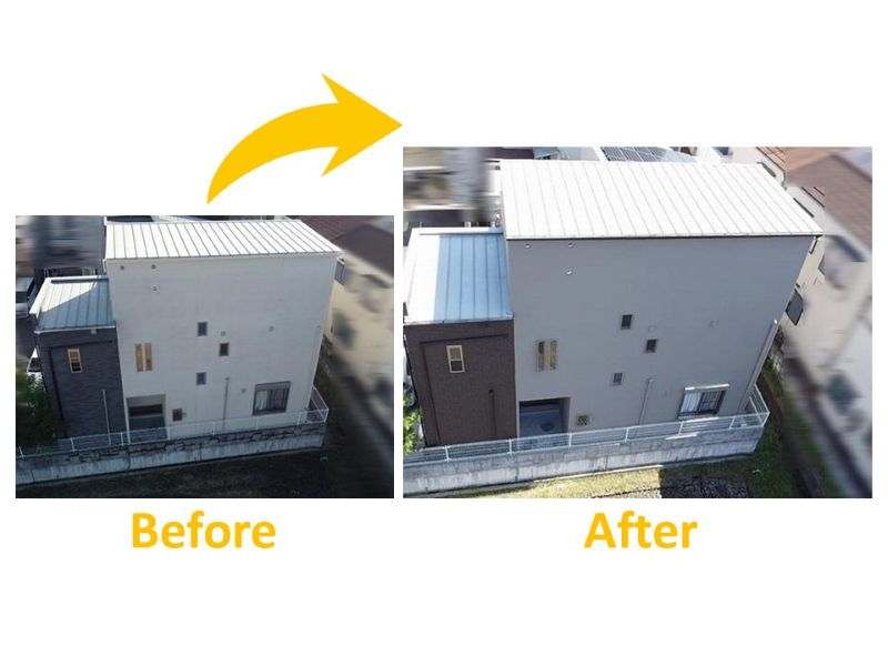 ダブルトーンの施工事例（ビフォーアフター）