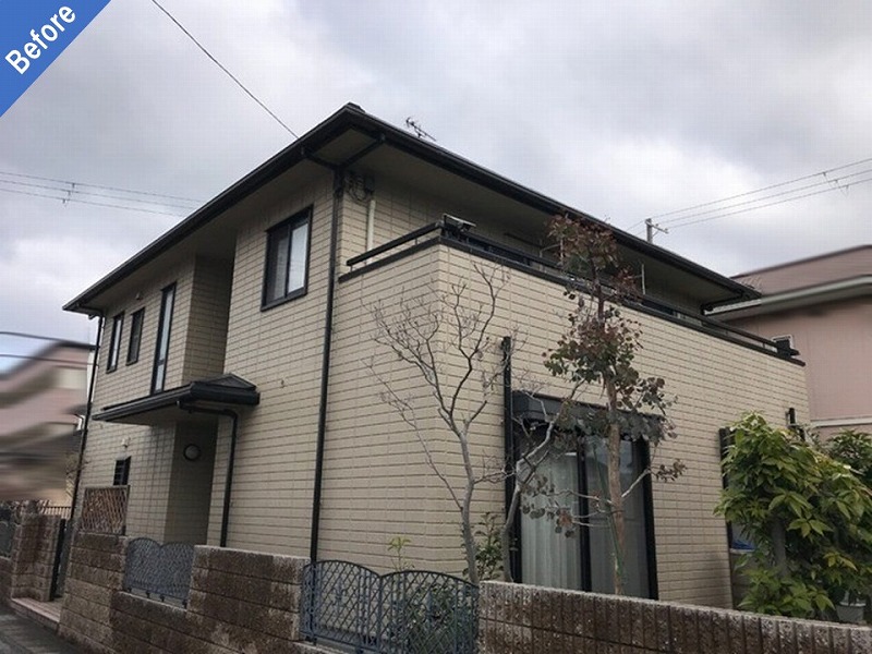 兵庫県姫路市の外壁塗装前のヘーベルハウス