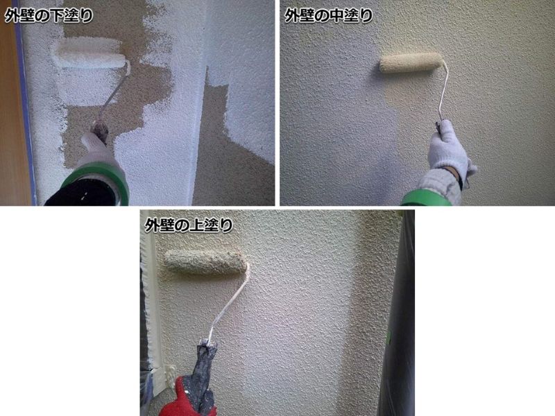 リシン仕上げの外壁塗装