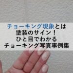 チョーキング現象とは塗装のサイン！ひと目でわかるチョーキング写真事例集