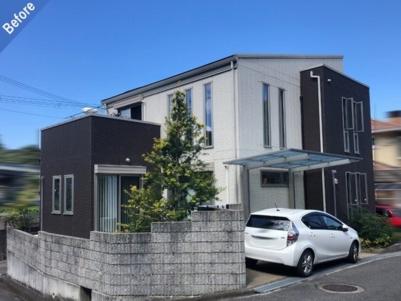 外壁塗装前の大和ハウスの全景