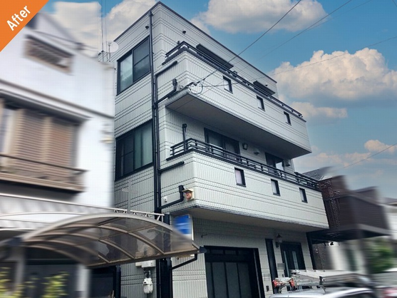 富田林市の外壁塗装後のパナホーム