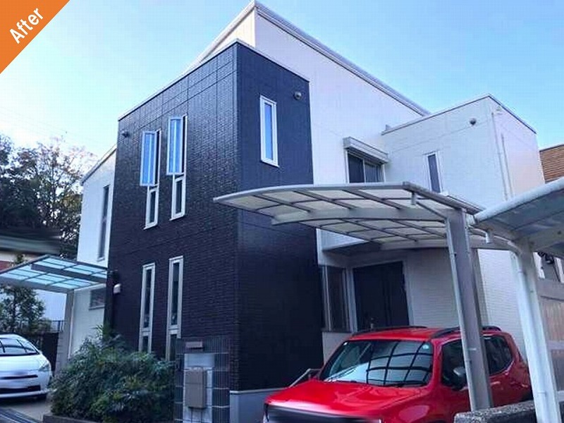 阪南市の外壁塗装後の大和ハウス
