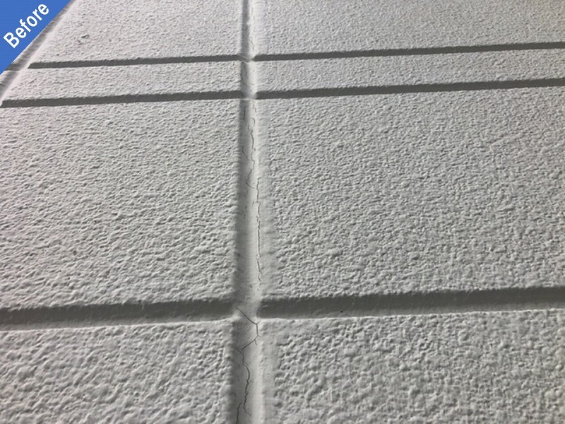 外壁塗装前の目地