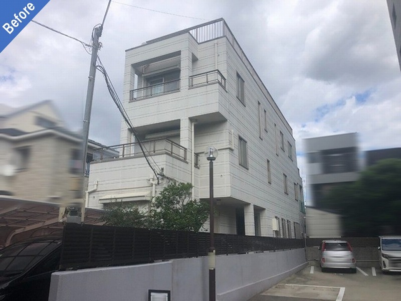 外壁塗装前の旭化成ヘーベルハウス