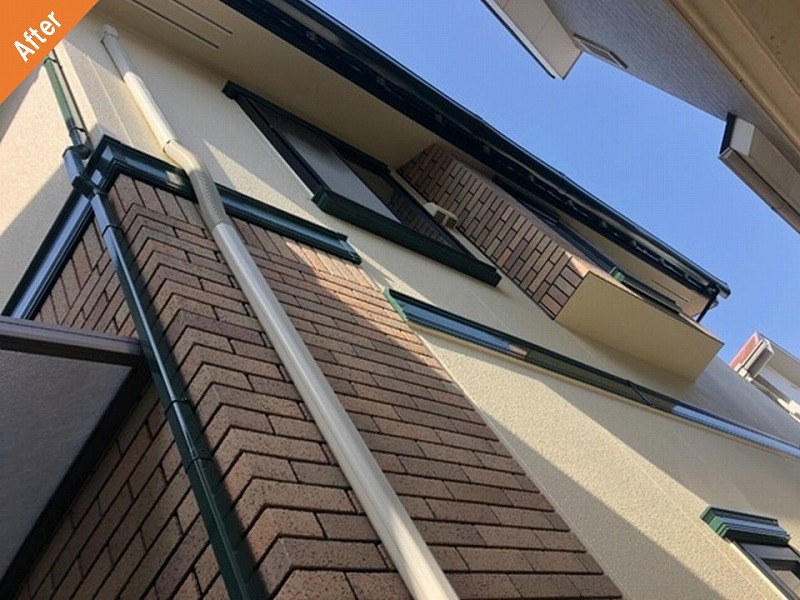 外壁塗装後の一条工務店の外壁側面