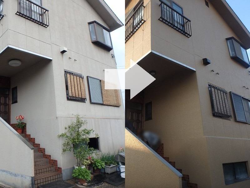 堺市にてアレスダイナミックMUKIで外壁塗装をした事例