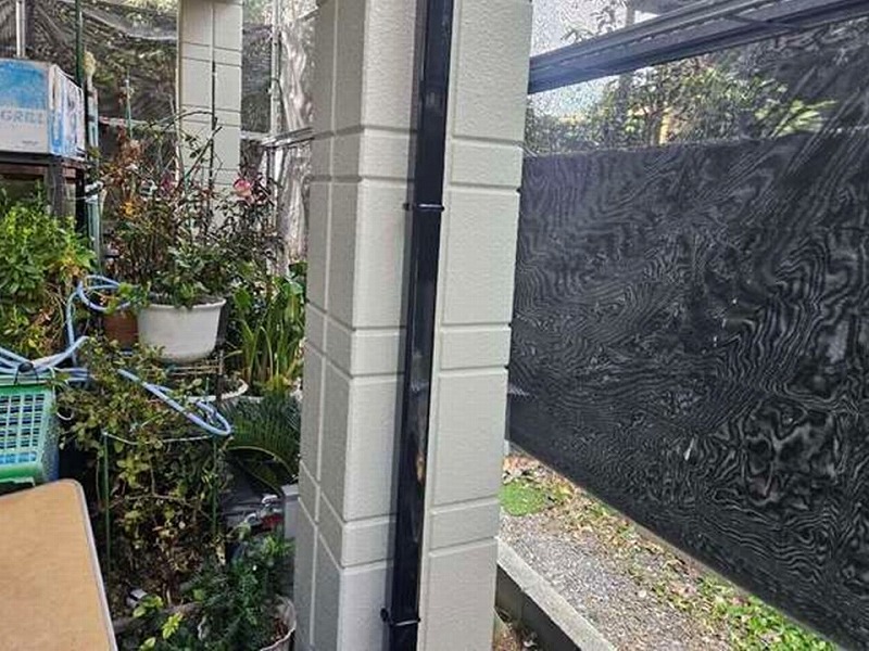 雨樋の塗装完了