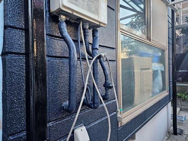 塗装後の配管廻り