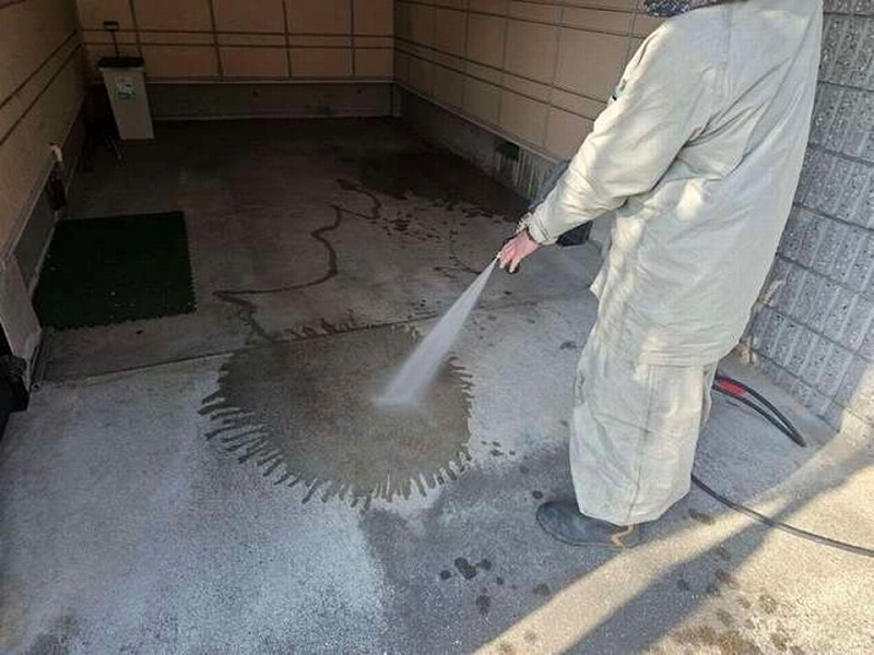 土間の洗浄