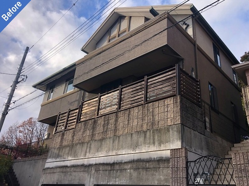 外壁塗装前の積水ハウス