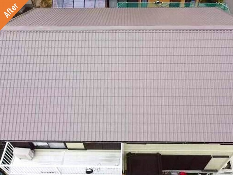 屋根塗装後の屋根