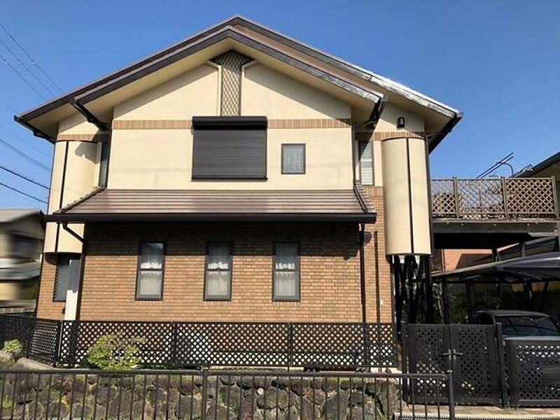 外壁塗装後の全景