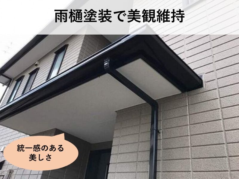雨樋塗装で美観維持