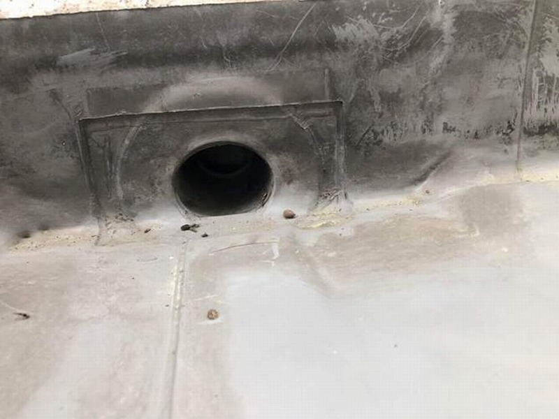 塩ビシート防水の排水箇所