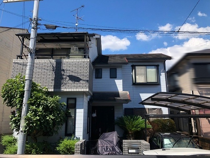 藤井寺市の塗装工事の見積もりを実施した戸建て住宅