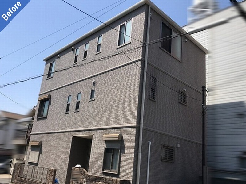 外壁塗装前のトヨタホーム