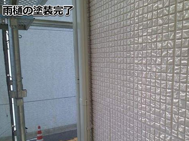 雨樋の塗装完了