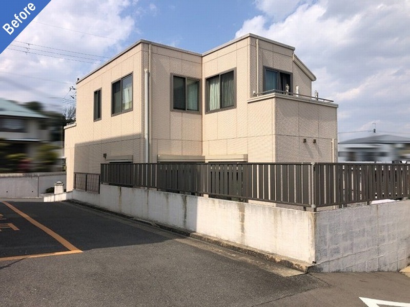 外壁塗装前の積水ハウスの住宅