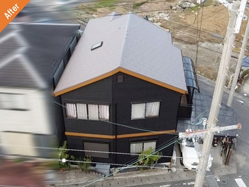 屋根・外壁塗装後の住友林業の全景
