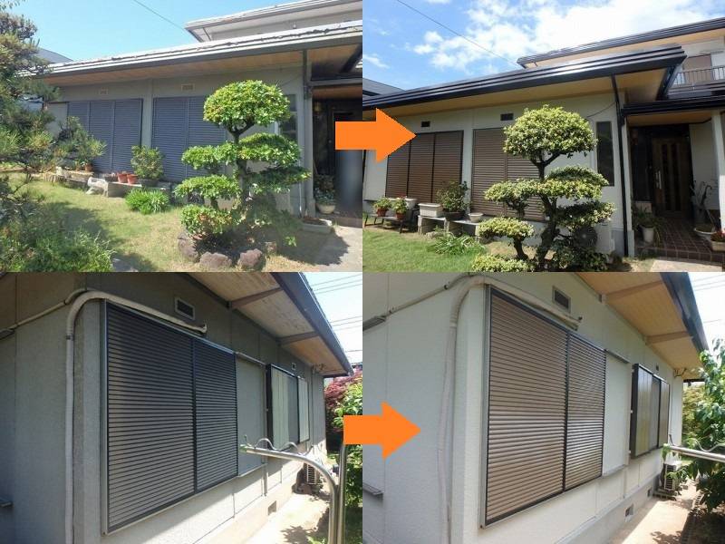 弊社の和風の外壁塗装事例（堺市南区）