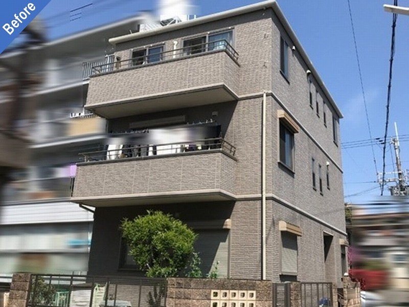 吹田市の外壁塗装前のトヨタホーム